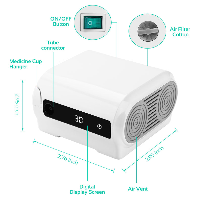 Portable Digital Display Timer compressor nebulizer