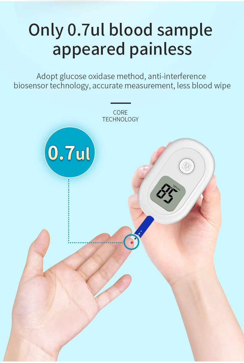 High accuracy glucose monitor glucometer blue tooth mobile wireless blood glucose meter
