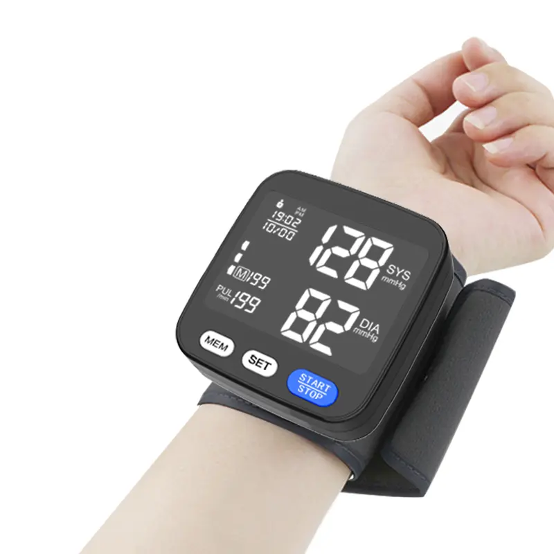 Digital Bp Machine Meter Wrist Type Digital Smart Automatic Sphygmomanometer