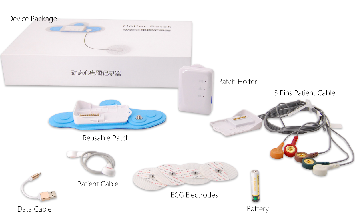 3-channels all-in-one 48 hours of continuous ECG