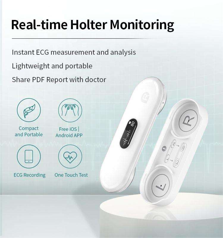 72 Hours Real-time ECG Monitoring ECG Recorder ER2
