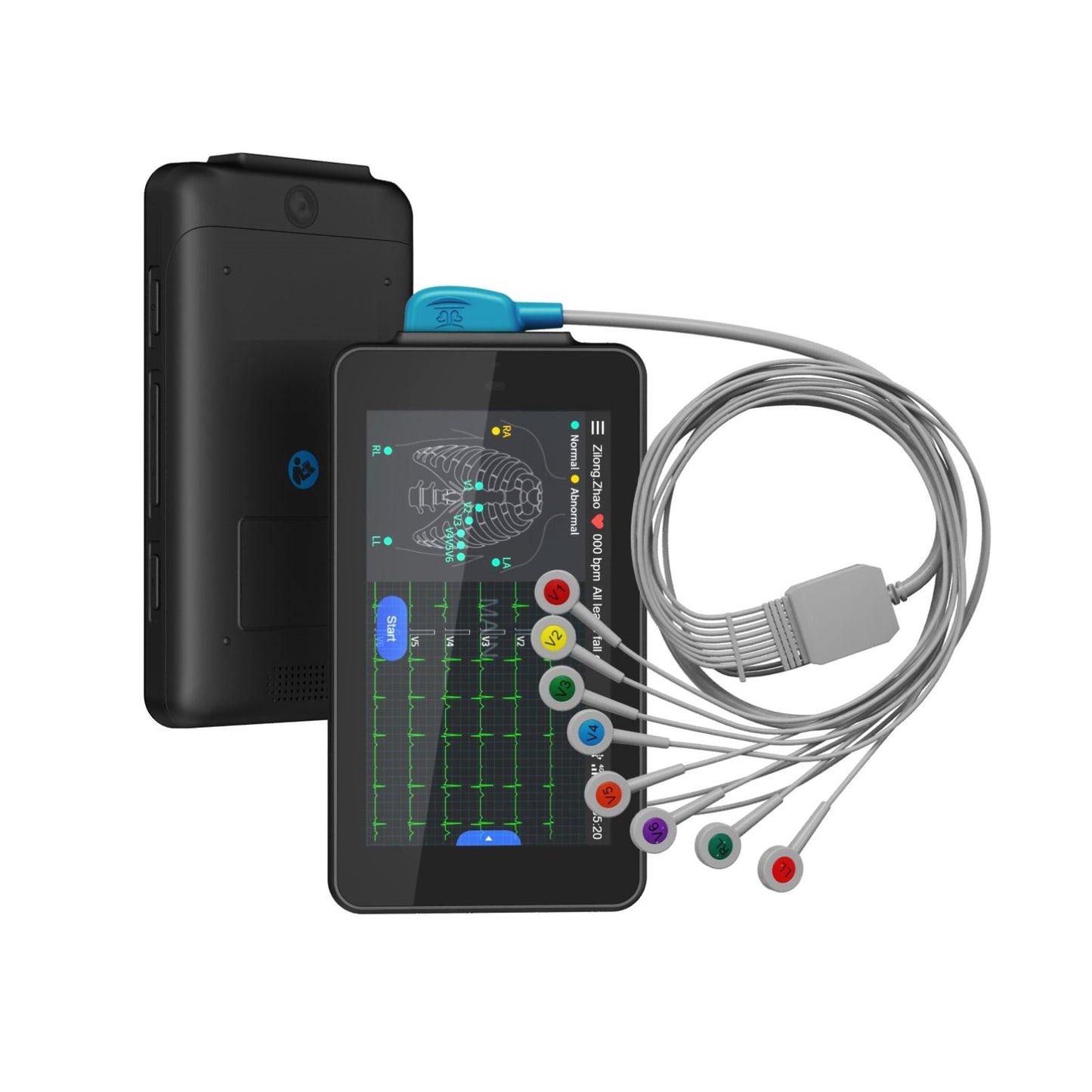 12 channel ECG Holter Up to 8 days cable heart rate monitor ecg monitor holter ecg