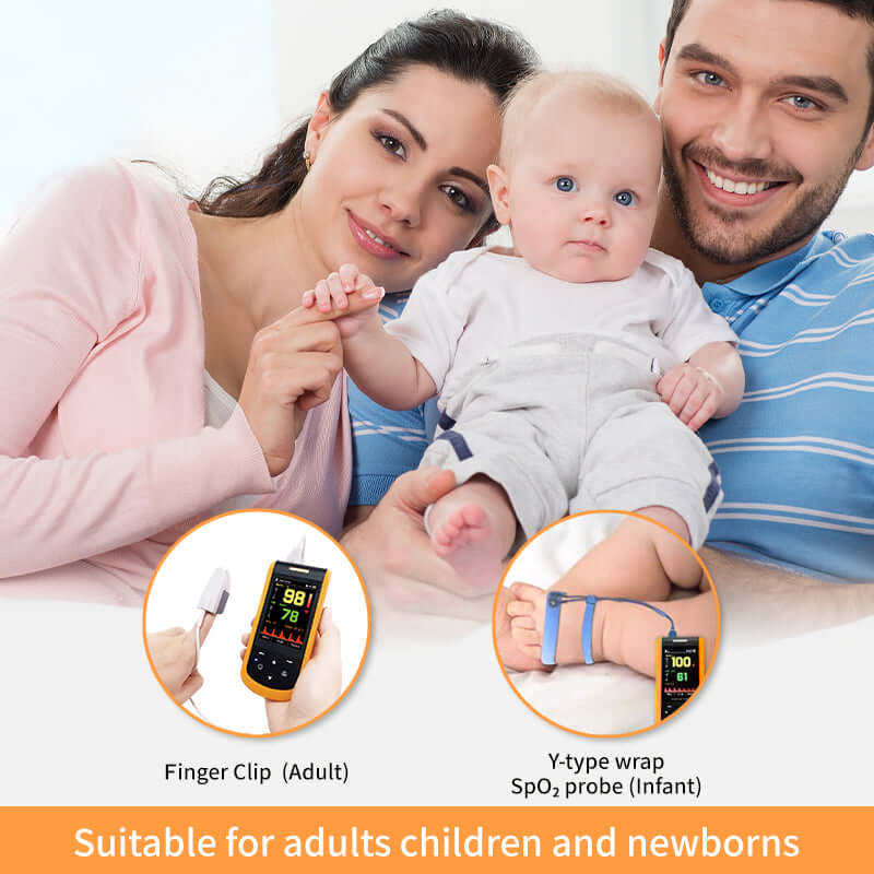 Digital Portable Rechargeable Handheld Pulse Oximeter SP-20 for Infant Kid Adult Android iPhone with Wireless Bluetooth Connection