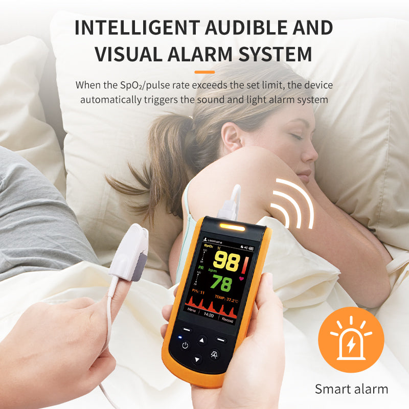 Digital Portable Rechargeable Handheld Pulse Oximeter SP-20 for Infant Kid Adult Android iPhone with Wireless Bluetooth Connection