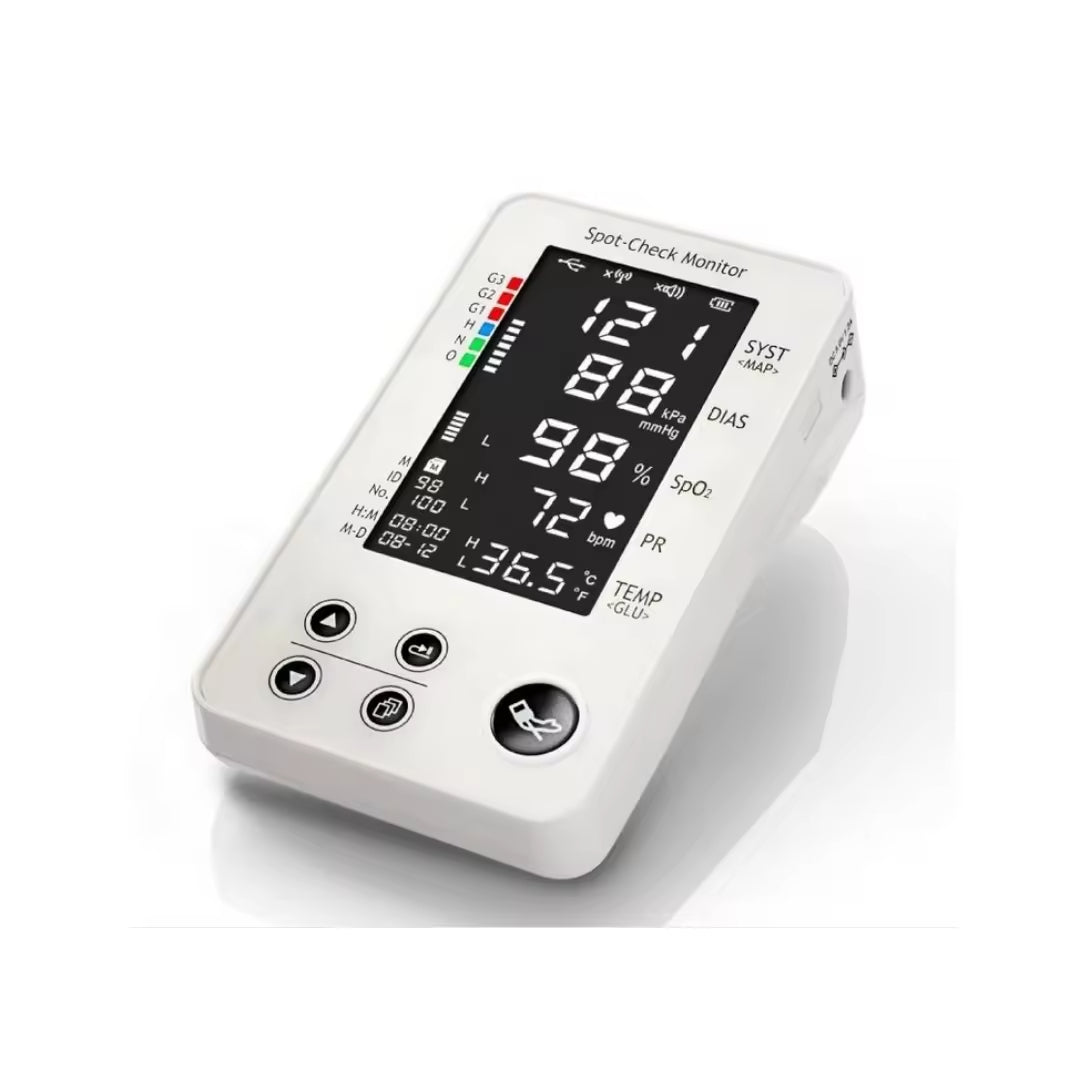 Bluetooth Remote Medical Monitoring Equipment Blood Pressure Monitor Portable Spo2
