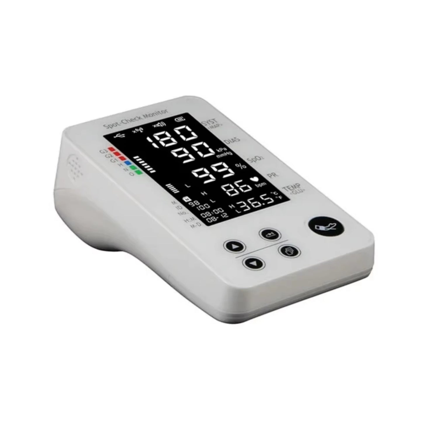 Bluetooth Remote Medical Monitoring Equipment Blood Pressure Monitor Portable Spo2