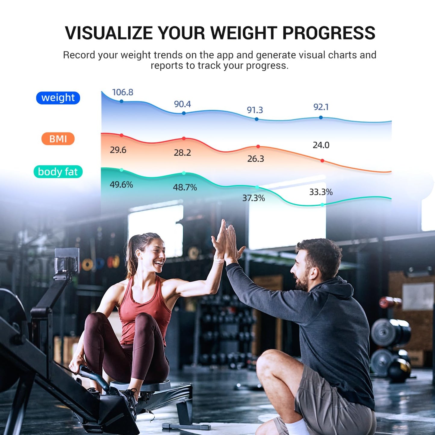Digital BMI Weight Balance Scales FSA HSA Eligible Heavy Duty Measuring Scale for People Accurate Bluetooth Weighing Scale Electronic Weigh Scales, Black