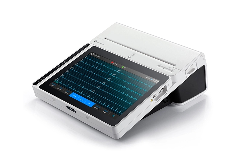 Grade 18 Leads Smart Portable ECG Monitor T180 with Printer AI Analysis Diagnosis Tablet Touch Screen