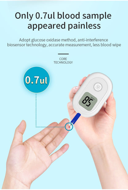 High accuracy glucose monitor glucometer blue tooth mobile wireless blood glucose meter