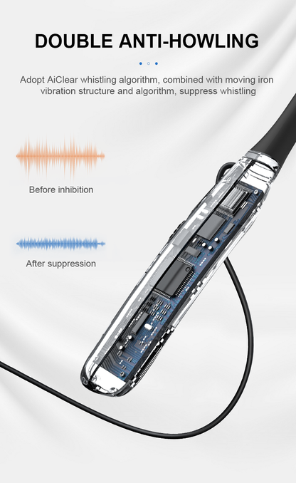 Bone Conduction Hearing Aid Headphone Wireless TV listening Headset Hearing Sound Amplifier