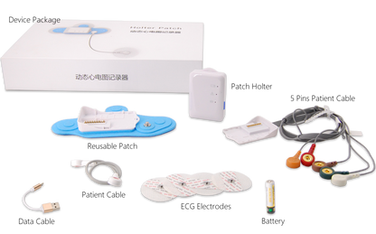 3-channels all-in-one 48 hours of continuous ECG