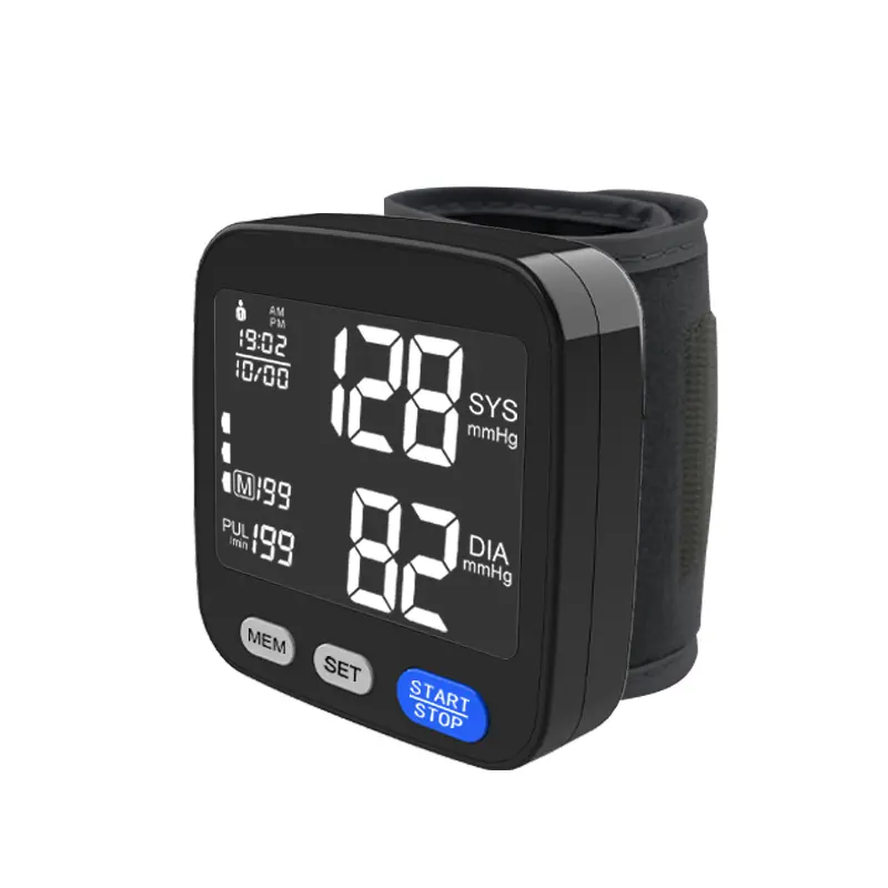 Digital Bp Machine Meter Wrist Type Digital Smart Automatic Sphygmomanometer