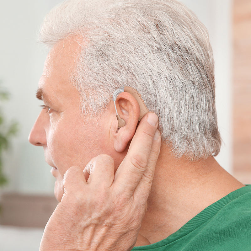 intelligent behind the ear hearing aid High-definition sound quality multiple noise reduction,noise avoidance hearing aid