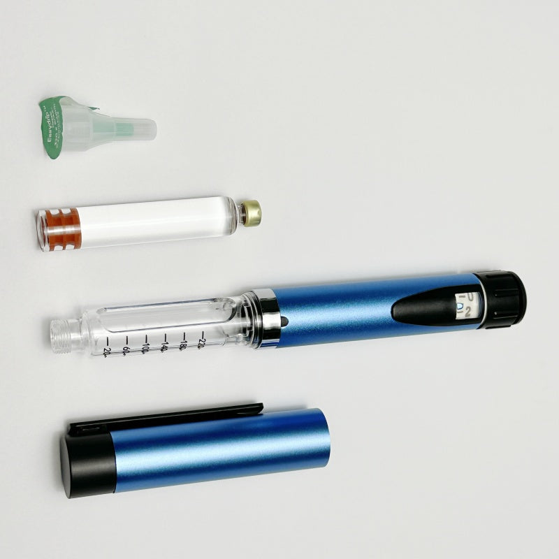 Reusable Metal Injection Pen Metal body (blue finish)