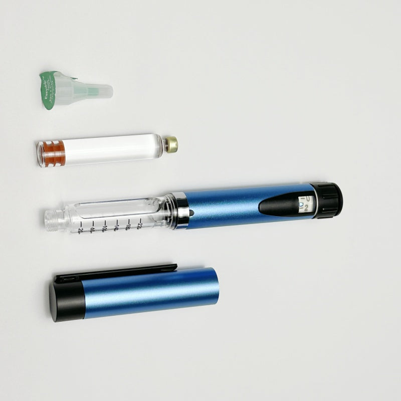Reusable Metal Injection Pen Metal body (blue finish)