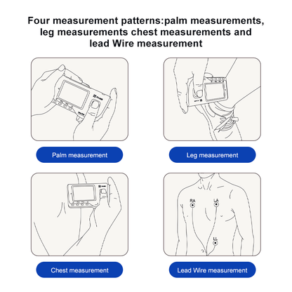 Portable EKG Machine Handheld Heart Rate Monitor ECG Sensor PC-80B