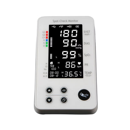 Bluetooth Remote Medical Monitoring Equipment Blood Pressure Monitor Portable Spo2